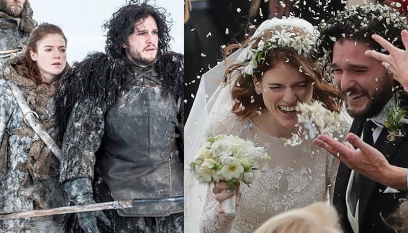 'Game of Thrones' stars Kit Harington and Rose Leslie's wedding