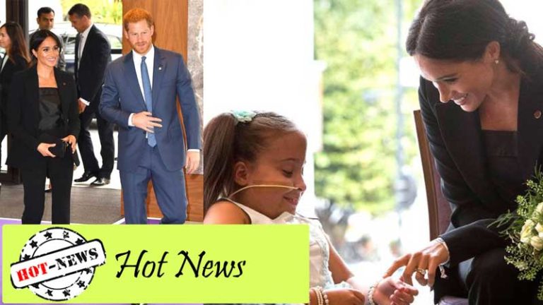 Prince Harry and Meghan Markle share heartwarming moment with sick girl at charity event