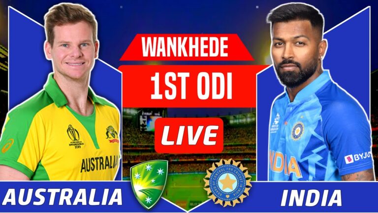 India vs Australia 1st ODI Live Match